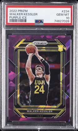 2022 PANINI PRIZM PURPLE ICE #234 WALKER KESSLER 1/149 PSA 10 - Image 1