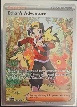 Ethan's Adventure | 236/182 Pokemon Destined Rivals | SPECIAL ILLUSTRATION RARE - Image 1