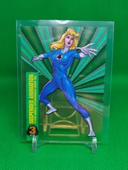 INVISIBLE WOMAN 1994 Marvel Universe Suspended Animation #3 of 10 - Image 2
