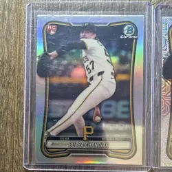 Topps Bubba Chandler Pittsburgh Pirates 6-Card Lot Bowman Chrome RC/Heritage RC - Image 2