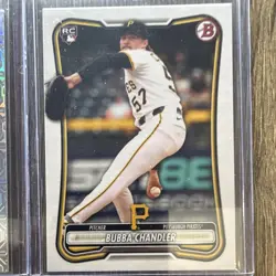 Topps Bubba Chandler Pittsburgh Pirates 6-Card Lot Bowman Chrome RC/Heritage RC - Image 4