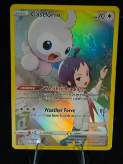 Pokemon TCG Castform TG11/TG30 Lost Origin Trainer Gallery Full Art Holo - Image 1