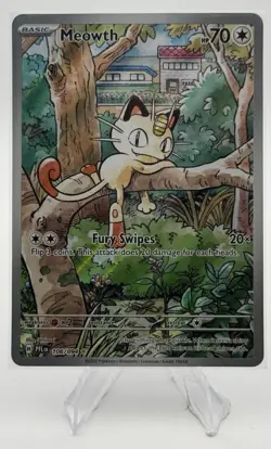 Meowth 106/094 Me02: Phantasmal Flames Holo Illustration Rare (NM) - Image 1