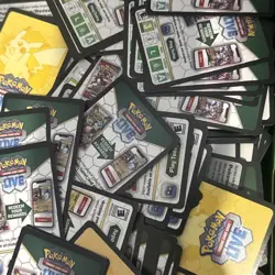 50x RANDOM UNUSED POKEMON TCG ONLINE CODE CARD Sent Via Messages - Image 1