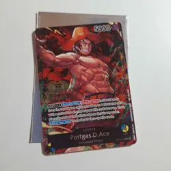 2nd Anniversary Ace ST13-002 Promo Leader One Piece TCG Card Game Alt Art - Image 1