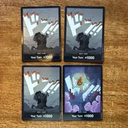 DON!! Card luffy & ace don And Impel Down One Piece English OP-16 Lot (4) - Image 1