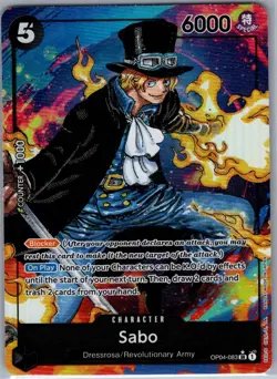 Sabo (Alternate Art) OP04-083 English Kingdoms of Intrigue - One Piece Card - NM - Image 1