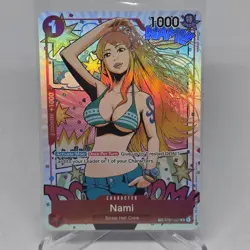 One Piece Nami St01-007 (TR) Treasure Rare Wings of the Captain (Op06) NM Red - Image 1