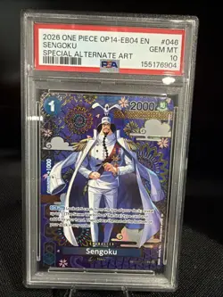 2026 ONE PIECE OP14-EB04-THE AZURE SEA'S SEVEN SPECIAL ALT ART SENGOKU PSA 10 - Image 1