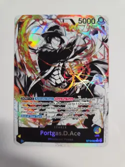 Portgas.D.Ace ST13-002 ONE PIECE Tcg Leader Set Regular Foil And Parallel - Image 4