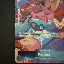 Namco One Piece CCG Perona OP01-077 Romance Dawn Uncommon Foil Box Topper EN - Image 5