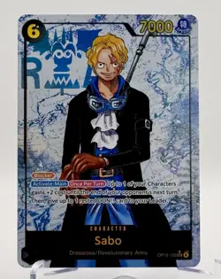 One Piece TCG Sabo SEC Alternate Alt Art OP 13-120 SEC English - Image 1