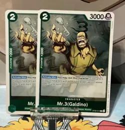 Mr. 3 (Galdino) ST30-014 Green Character Lot 2 EN Bandai One Piece - Image 1