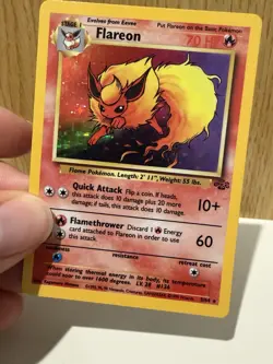 Flareon - 3/64 - *Holo Rare* - Jungle - Pokemon Card - NM-LP+ - Image 3