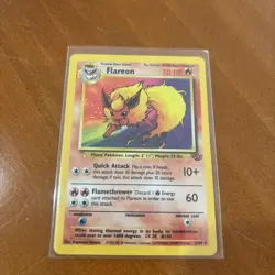Flareon 3/64 Jungle Set Holo Near Mint Pokemon Card NM - Image 1