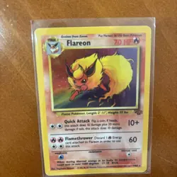 Flareon 3/64 Jungle Set Holo Near Mint Pokemon Card NM - Image 3