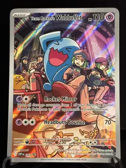 Team Rocket's Wobbuffet 203 SV • Scarlet & Violet Promo Cards • Pokemon Card •NM - Image 1