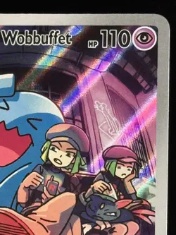 Team Rocket's Wobbuffet 203 SV • Scarlet & Violet Promo Cards • Pokemon Card •NM - Image 3
