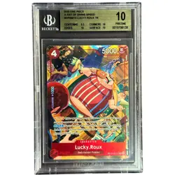 One Piece A Fist of Divine Speed #OP09-015 Lucky.Roux BGS Pristine 10 - Image 1