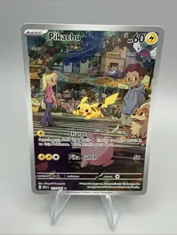 Pokemon TCG Pikachu IR 173/165 Sv: Scarlet & Violet 151 Illustration Rare Holo - Image 1