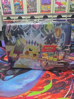 Pokemon TCG: Fall 2024 Collector Chest (Surging Sparks Theme) Pikachu Lunch Box - Image 1