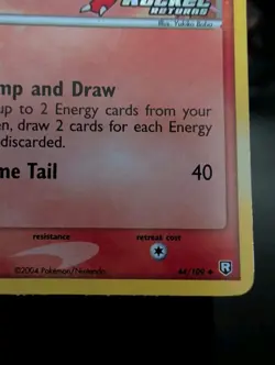 Magmar 44/109 EX Team Rocket Returns Pokemon Reverse Holo Stamp -LP - Image 5