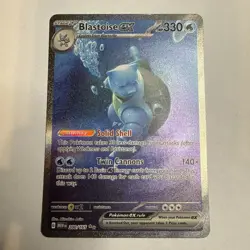 Pokemon TCG Blastoise EX 200/165 Holo Special Illustration Rare - Image 1