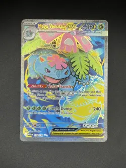 Pokemon TCG Mega Venusaur EX 155/132 Mega Evolutions Secret Rare Full Art Holo - Image 1