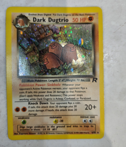 Pokemon TCG Dark Dugtrio 6/82 Team Rocket Holo Rare 2000 - Image 1