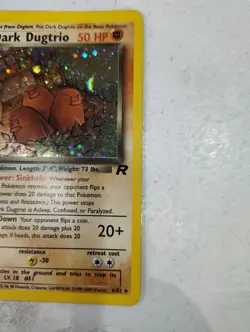 Pokemon TCG Dark Dugtrio 6/82 Team Rocket Holo Rare 2000 - Image 3
