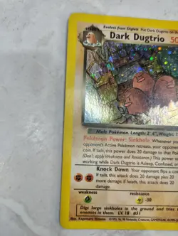 Pokemon TCG Dark Dugtrio 6/82 Team Rocket Holo Rare 2000 - Image 4