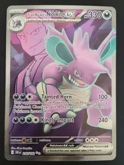Pokemon TCG Team Rocket's Nidoking EX 216/182 Ultra Rare Destined Rivals NM/M - Image 2