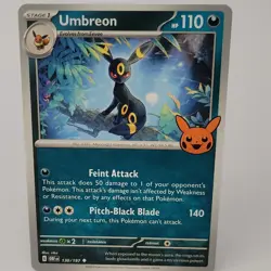 Pokemon TCG Umbreon 130/197 Obsidian Flames Cosmos Holo Promo EN 2023 HP 110 - Image 1