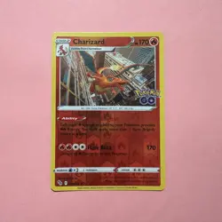 Charizard 010/078 NM Reverse Holo Rare Pokemon GO Card English TCG 2022 - Image 1