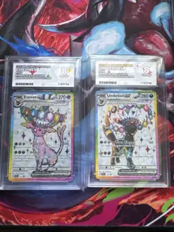 Espeon And Umbreon Ex Black Star Promo’s Pokemon Prismatic Evolutions Ace 8 - Image 1