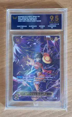 Monkey D Luffy SP OP09-119 [OP13] Carrying on His Will One Piece Eng ARK 9.5 - Image 1