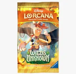 Disney Lorcana TCG Wilds Unknown Booster Pack 12 Cards Factory Sealed - Image 1