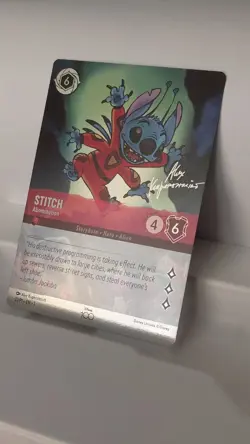 Disney Lorcana TCG Disney100 Stitch Abomination #21/P1 Promo NM - Image 1