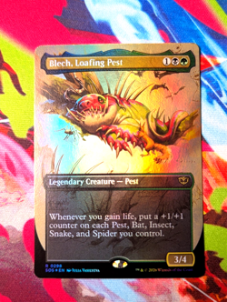 Blech, Loafing Pest - Borderless - Secrets of Strixhaven - FOIL - 298 - Image 1
