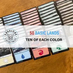 MTG | 50 Card Basic Land Lot (10 of each!) - Image 1