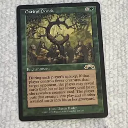 Magic: The Gathering Oath of Druids Exodus English Regular Enchantment 1998 - Image 1