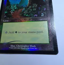 Magic The Gathering Arena Forest 2001 Beta Art Foil Arena Promo Card LP - Image 4