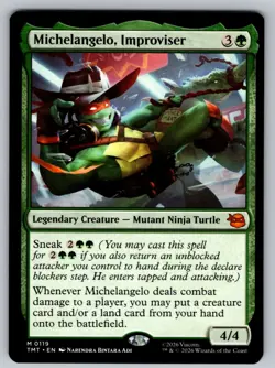 Michelangelo, Improviser M Teenage Mutant Ninja Turtles 119 NM - Image 1