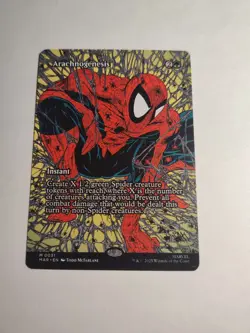 Arachnogenesis (Borderless) MTG Marvel Spider-Man Rare Regular - Image 1