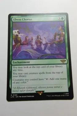 MTG Elven Chorus x1- -The Lord of the Rings: Tales of Middle-earth-Lightly Playe - Image 1