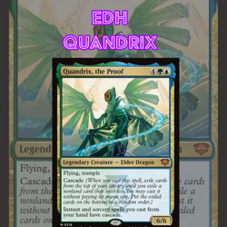EDH - Quandrix Cascade, MTG Commander Deck, Bracket 2, SOS - Image 1