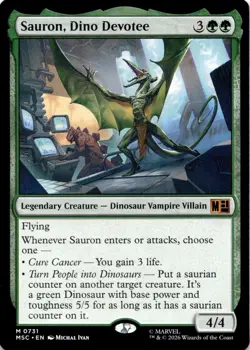 Sauron, Dino Devoteee 731 Commander: Marvel Super Heroes Magic: The Gathering NM - Image 1