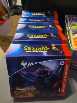 TMNT Pizza Box Bundle x3 MtG Empty 5 Empty Collector Boxes Dark Leo & Shredder - Image 3