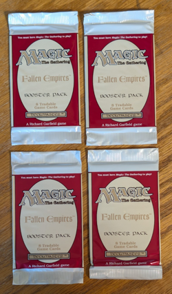 MTG - 4x Fallen Empires Booster Pack - Magic the Gathering Factory Sealed 1994 - Image 1
