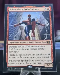 Magic The Gathering (MSC) Spider Man Web Spinner 832 Mythic Near Mint - Image 1